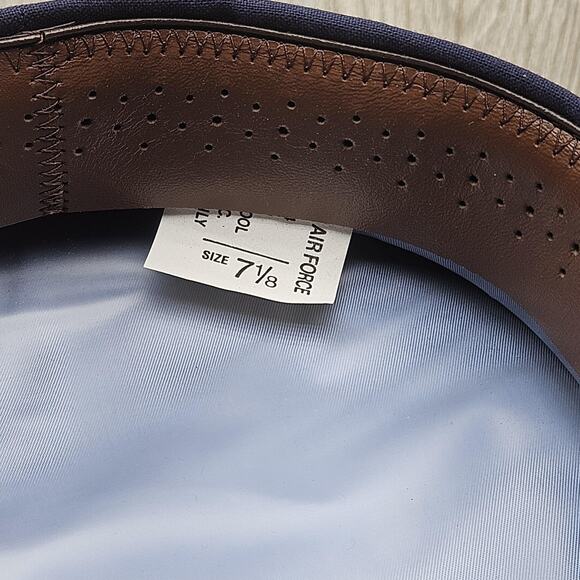 Vintage US Air Force Hat 7 1/8 Blue Bancroft Dress Military 80s - Picture 6 of 8